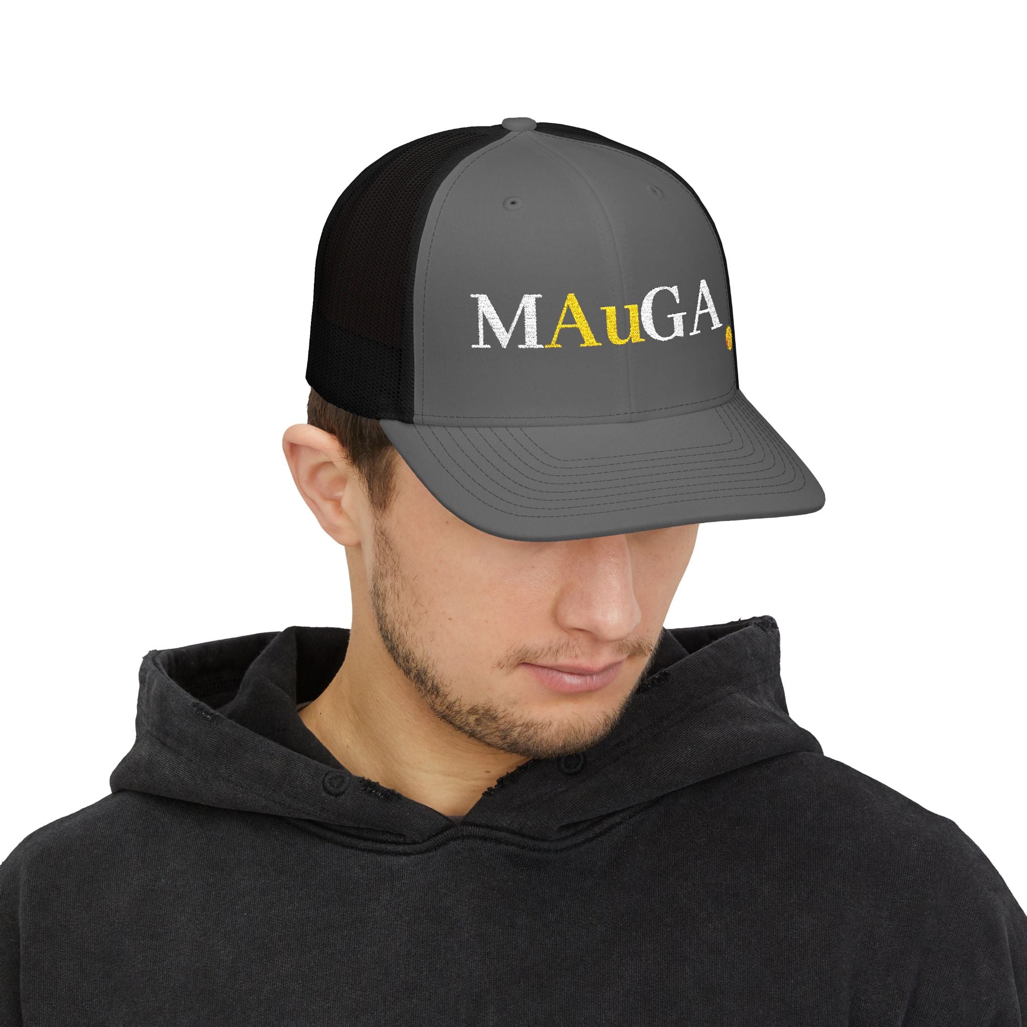 Embroidered 'MAuGa' Snapback Trucker Hat
