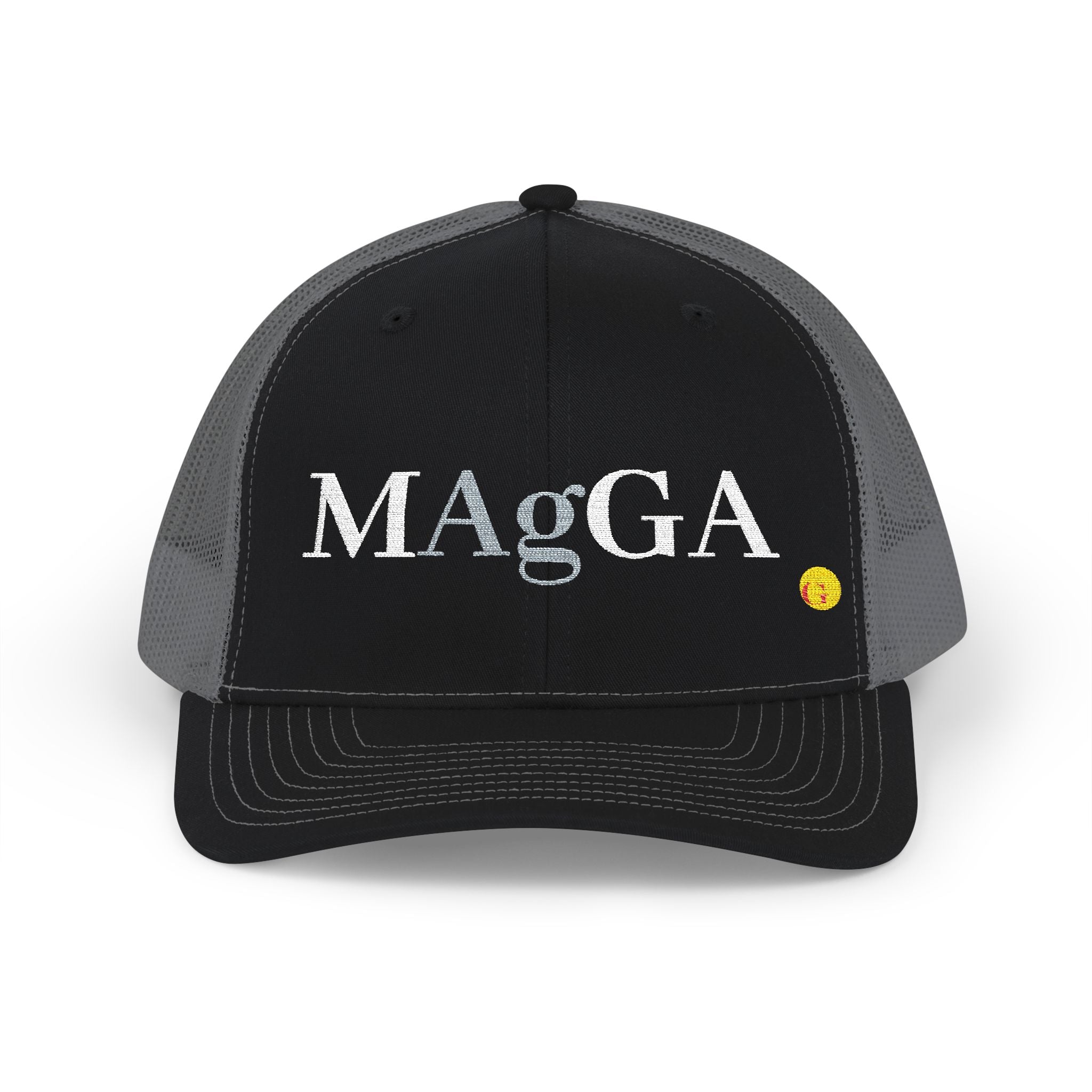 Snapback Trucker Cap — "MAgGA" Embroidered Political Mesh Hat