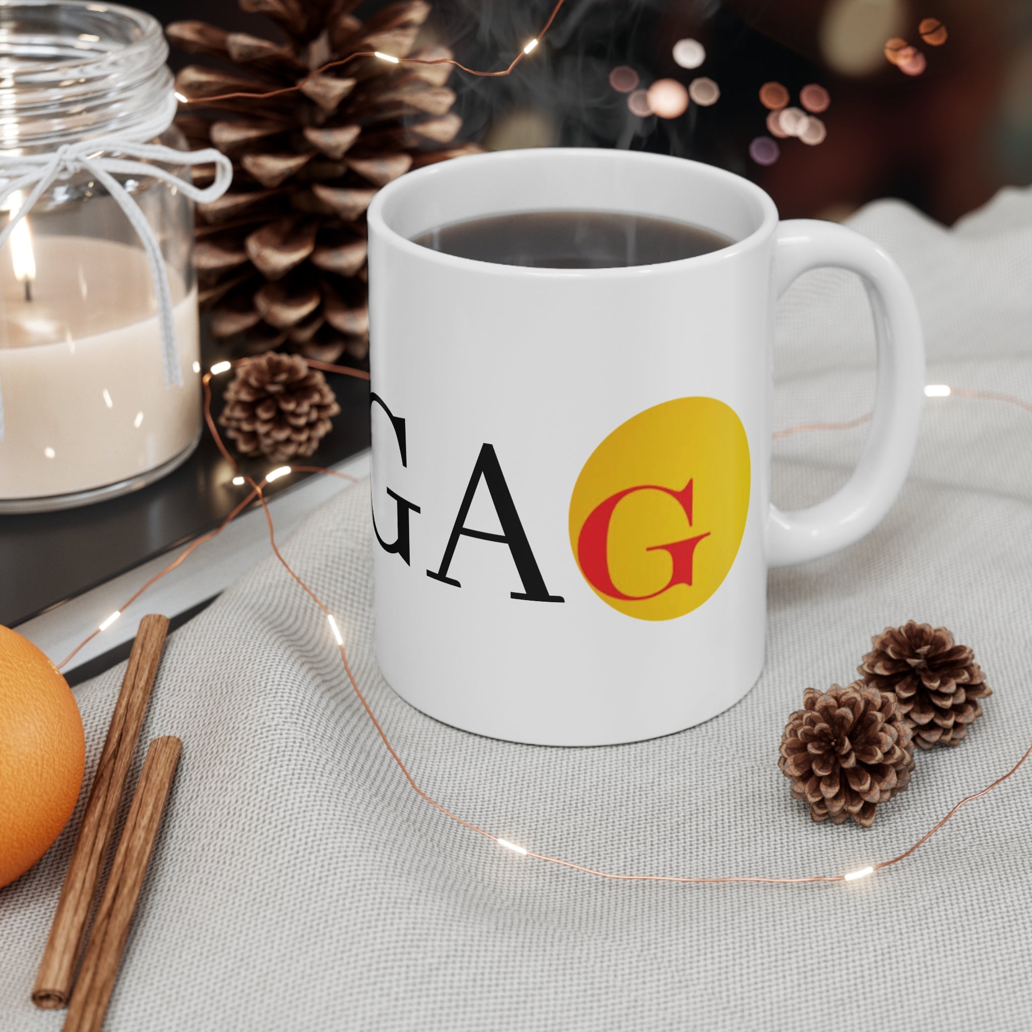 GoldFix Logo and MAuGA Coffee Mug — 11oz Mug