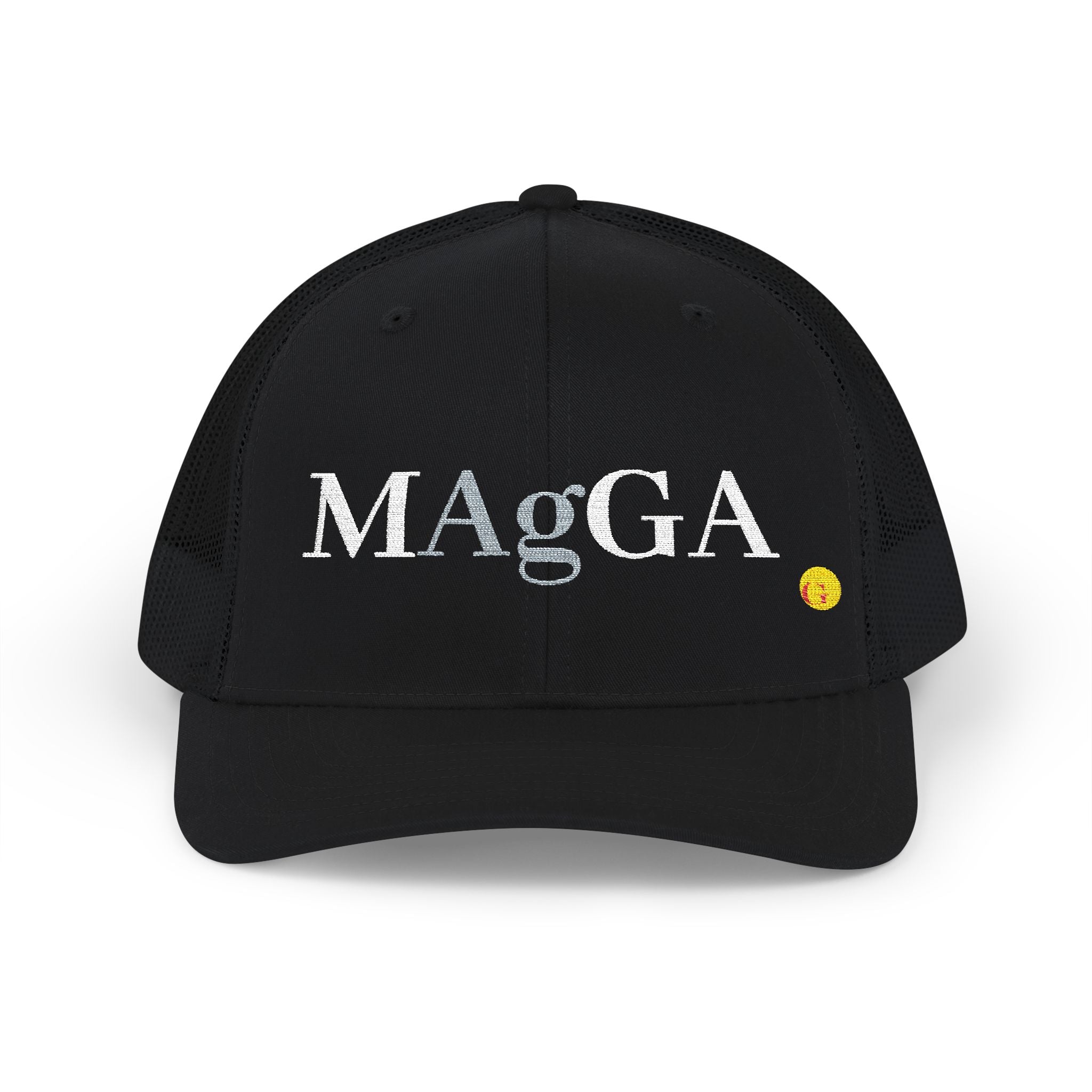 Snapback Trucker Cap — "MAgGA" Embroidered Political Mesh Hat